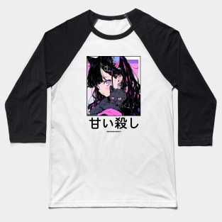 Stylish Anime Neko Girl Manga Aesthetic Streetwear Baseball T-Shirt